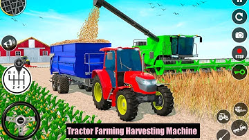 "Modern Tractor Village Harvesting Machine Simulator" 3D Game - Android gameplay - Tractor Game