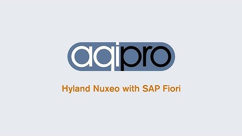 Display documents from Hyland Nuxeo in SAP Fiori