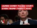 LIVE | Comey Faces Court Over "86 47" Seashell Threat To Trump | VERTEX