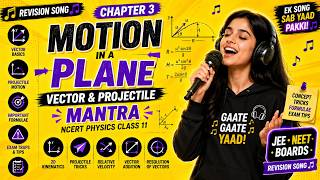 Song🎵⚡11th Ch 3 Physics NCERT 🎧Motion in a Motion in a Plane — Vector & Projectile 🎵 JEE • NEET