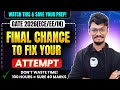 🔥FINAL Chance to Fix Your GATE PREP || Action Plan || PrepFusion