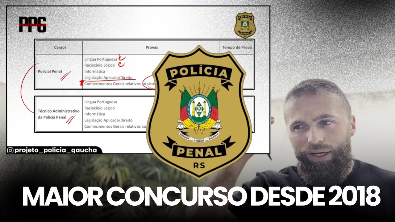 BANCA DEFINIDA (FUNDATEC) - análise contrato - Concurso POLÍCIA PENAL RS