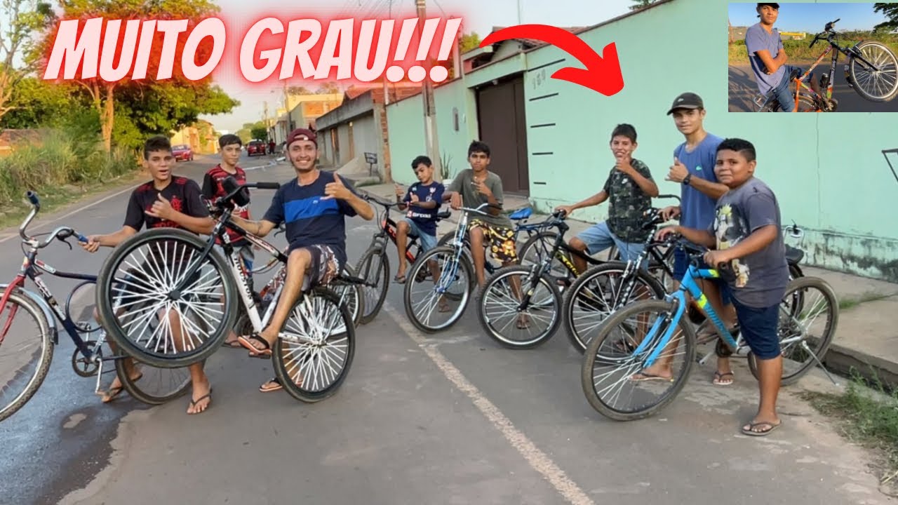 ROLÊ E MUITO GRAU DE BIKE MOTORIZADA NA CIDADE 