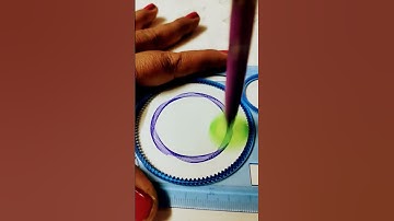 how to make simple spirograph easy drawing satisfying video#artinstruction#creativetutorial #arthack