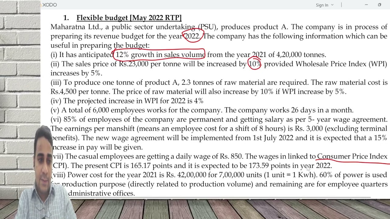 CA Inter Costing - Chapter 15 - New questions (May/Nov 22 RTP, Nov 21/May 22 SA, May/Nov 22 MTP)