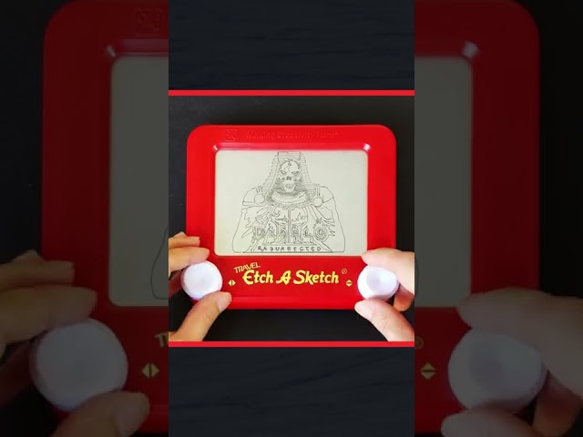 Diablo II Resurrected - Etch A Sketch art time lapse class=