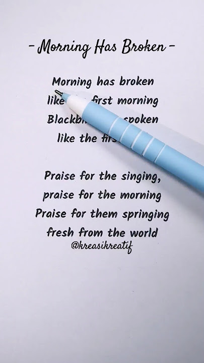 Wake Up Your English with “Morning Has Broken” 🌅✨