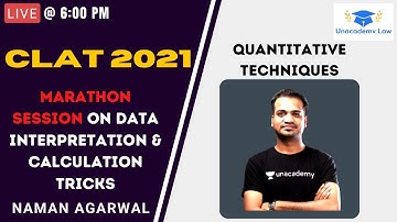 Marathon session on Data Interpretation & Calculation Tricks l CLAT 2021 l Unacademy LAW