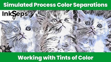 Working with Color Tints in Simulated Process Color Separations for Better Halftone Printing