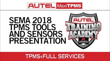Autel MaxiTPMS Tools and TPMS Sensors Presentation at SEMA 2018
