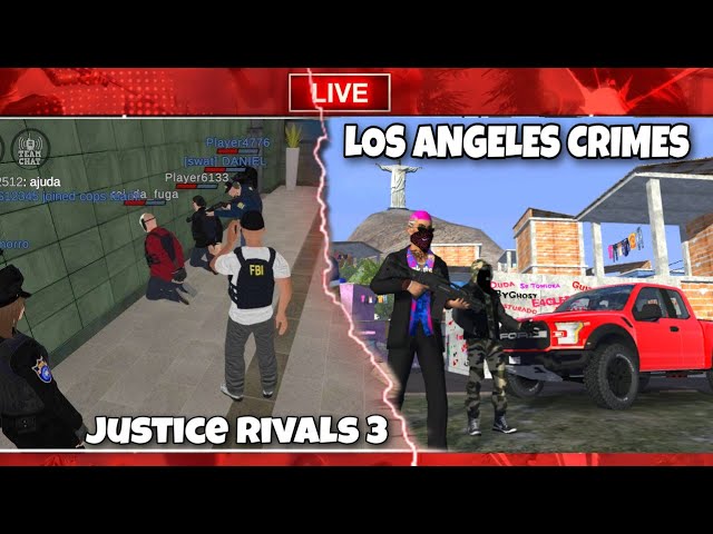 LIVE ON - JUSCTICE RIVALS 3 atualização / LOS ANGELES CRIMES / 