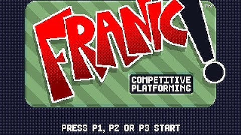 Neo Geo platformer engine - title screen