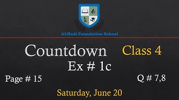 Countdown 4 - Ex 1c - Q 7, 8 - Page 15 - June 20