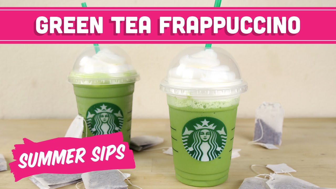 Healthy Green Tea Frappuccino (Starbucks DIY)! Summer Sips In Sixty Seconds - Mind Over Munch