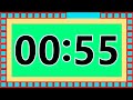 55 seconds countdown timer