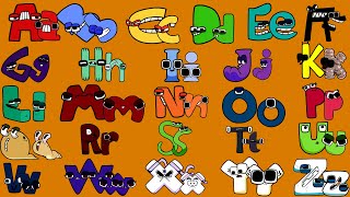 Alphabet Lore Snakes transform Uppercase and Lowercase Letters from N (A-Z)