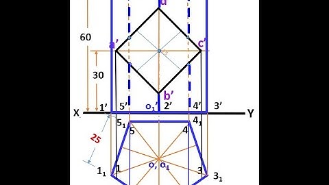 Engineering Graphics Lecture 014Z15 Development of Surfaces of Solids XXXXI SQ hole Pentagonal Prism