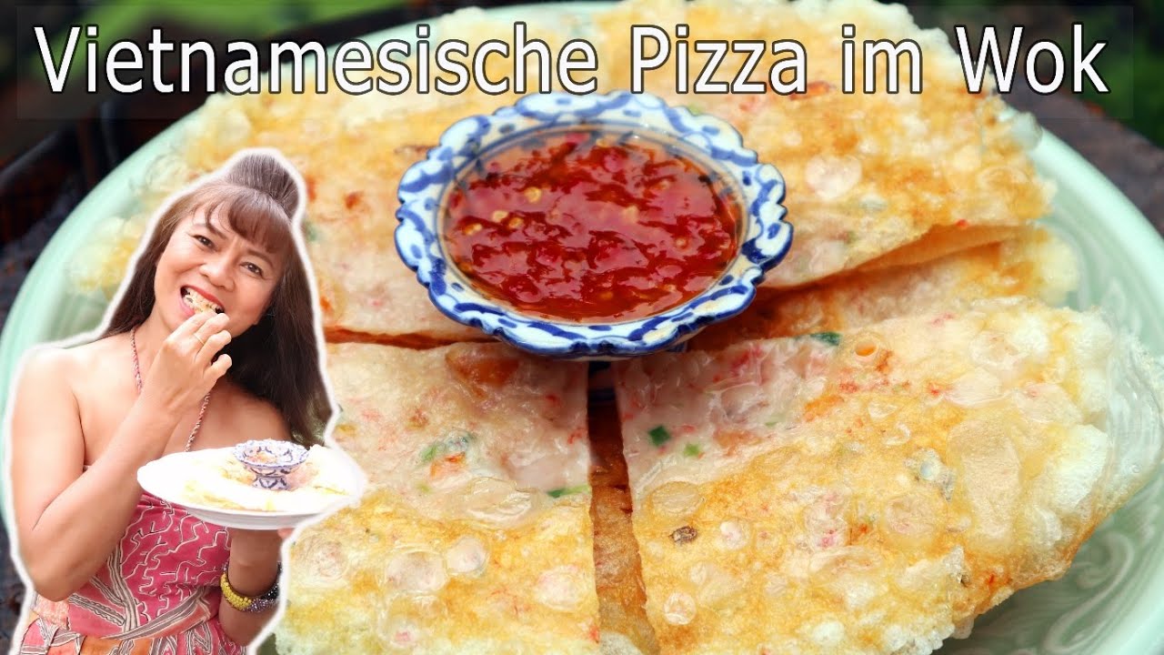 Thai Frühlingsrollen Reispapier Pizza im Wok | Vietnamesische ... Thai Frühlingsrollen Reispapier Pizza im Wok | Vietnamesische ...