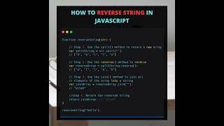 Tips and tricks in JavaScript Reverse string in JavaScript