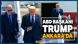 Trump Türkiyede Erdoğandan Uçak Merdiveninde Birebir Karşılama Ntv