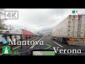 ASMR Driving in the rain (Lombardy), Italy [E45 | Mantova (Mantua) ⩾ Verona] December 2022 | ☔