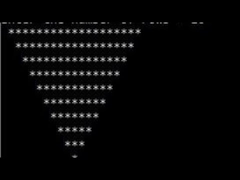Reverse pyramid in C - YouTube