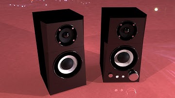 Maya 2014 tutorial : How to model a speaker set