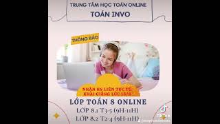 Thông Báo, Tuyển Học Sinh Lớp 8 Học Online Từ Hôm Nay.