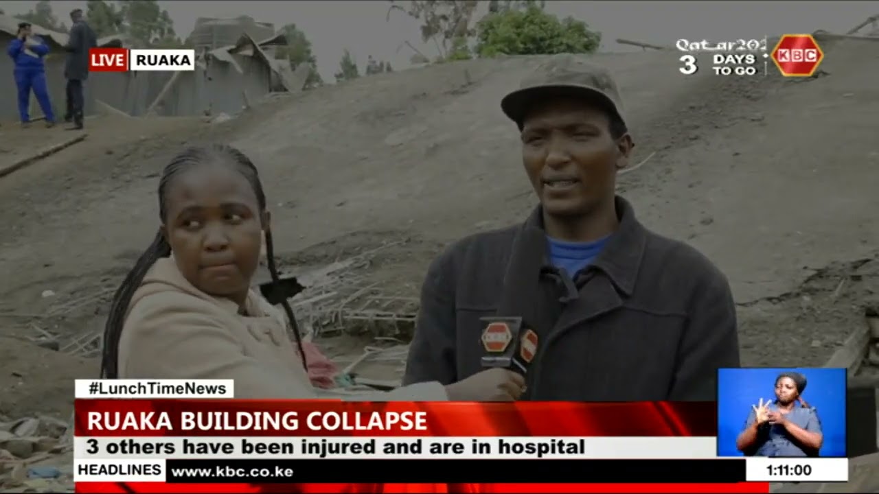 Six-storey building under construction collapsed in Ruaka