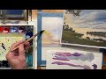 Early morning watercolor instruction