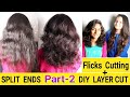 Split Ends-2|Split Ends Removal Hair Cut|DIY Easy Layer Cut At Home|AlwaysPrettyUseful