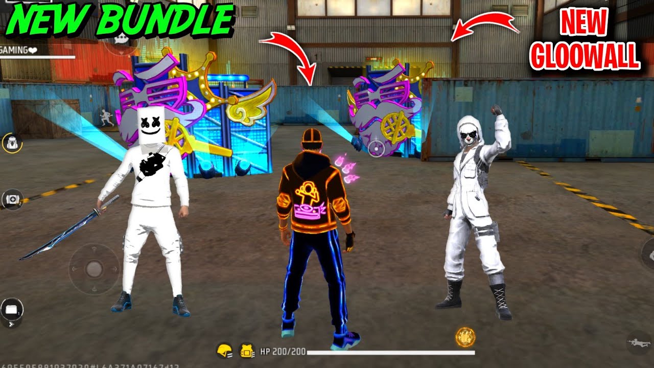 Neon Glow Bundle NO INTERNET PRANK 🚫 New EMOTE & GLOOWALL 😱 999+ Prank Lone Wolf - Garena Free Fire