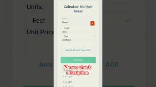 Free source code: Multiple areas calculator