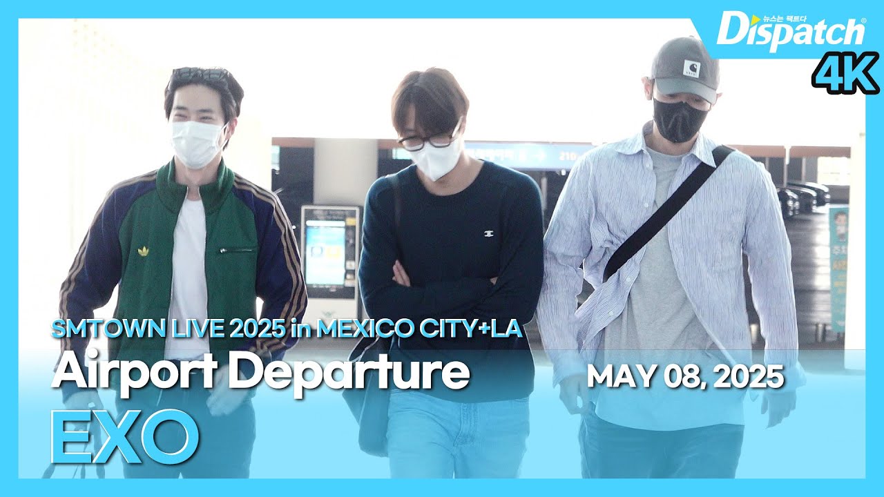 엑소, “엑소는 무대를 찢어🔥 슴콘 일정차 출국🛫”｜EXO, “Departing for ‘SMTOWN LIVE 2025’ performance” [공항]