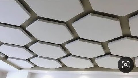 New hexagon pop false ceiling design | part 1 | paper drawing