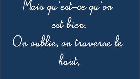 Louise Attaque - Tu dis rien + paroles