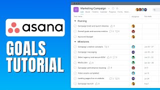 Asana Goals Tutorial - How To Use Goals In Asana