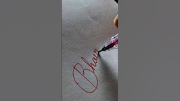 Bhavna✍️#calligraphy #handwriting #shortsfeed #youtubeshorts #shorts #signature #ytshorts #viral