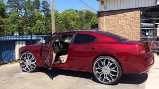 2008 Dodge Charger on 26's work done by #UndergroundRimKing #KandyWorldCustoms