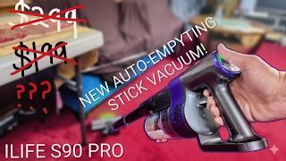 New ILIFE S90 PRO Cordless Stick Vacuum Overview! (New Auto-Empty System For Trash!)