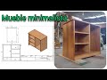 mueble minimalista en madera