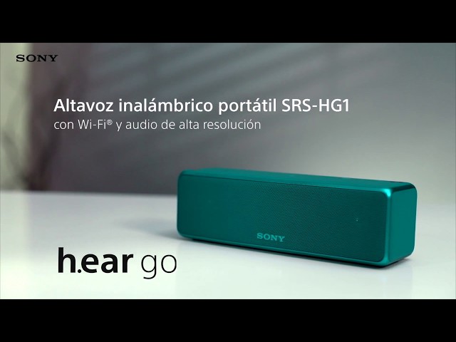 Sony SRS-HG1 "h.ear go" altavoz portátil inalámbrico Bluetooth / WiFi análisis