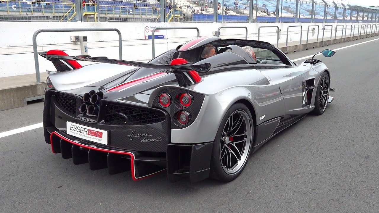 40 Million Pagani Huayra BC Roadster   Start up Fly By  SOUNDS