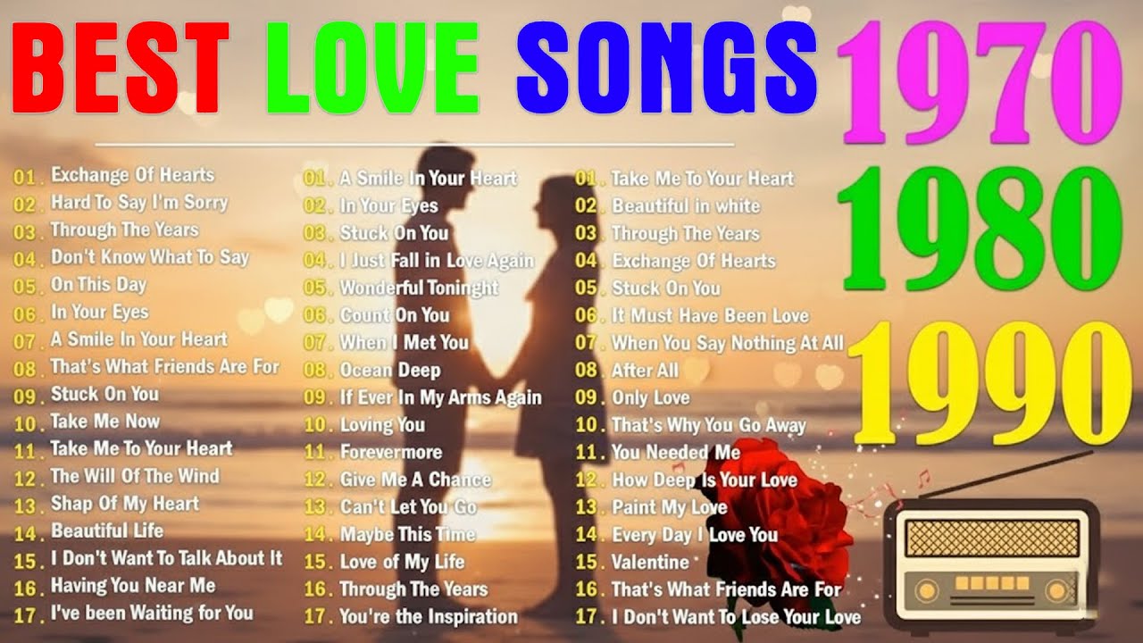 💖 BEST LOVE SONGS EVER 🎶 THE GREATEST ROMANTIC CLASSICS OF THE 70S 80S ...