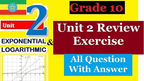 Mathematics Grade 10 Unit 2(two) Review Exercise with detail Answer@mathT_21