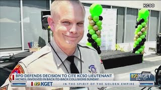 Bakersfield PD defends decision to cite KCSO lieutenant