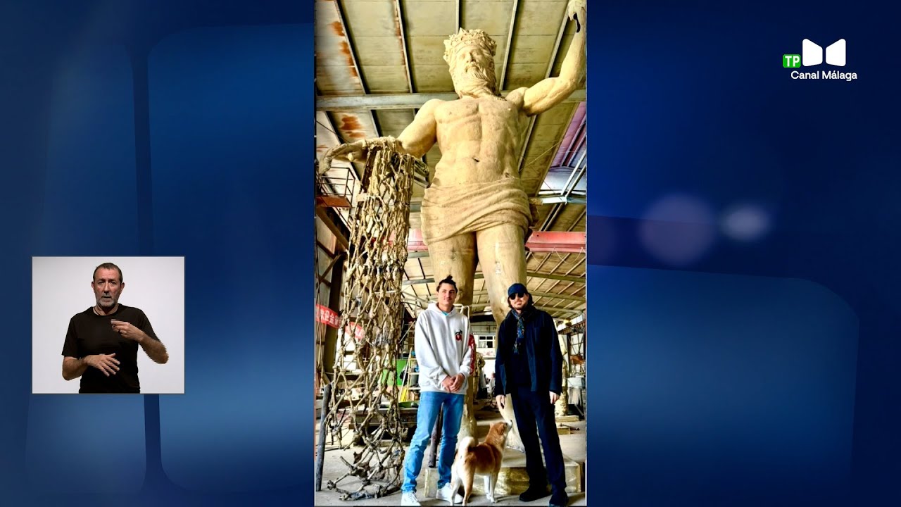 Seis meses estarán  las esculturas del artista Ginés Serrán en la entrada al puerto de Málaga