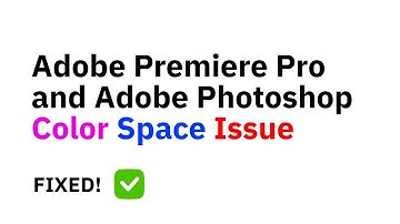 Premiere and Photoshop Color Profile Mismatch Problem. Fixed!