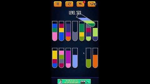 Water Sort Puzzle - Color Liquid Sorting Game Level 523 Solution
