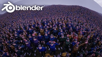 Blender 4.1 Makes Crowd Simulations EASY! | Blender Tutorial
